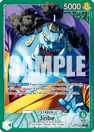 Jinbe (021) (Alternate Art) [A Fist of Divine Speed] Leader