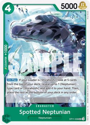 Spotted Neptunian [A Fist of Divine Speed] Uncommon