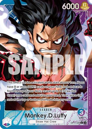 Monkey.D.Luffy (040) (Alternate Art) [A Fist of Divine Speed] Leader