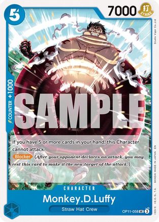 Monkey.D.Luffy (058) [A Fist of Divine Speed] Uncommon