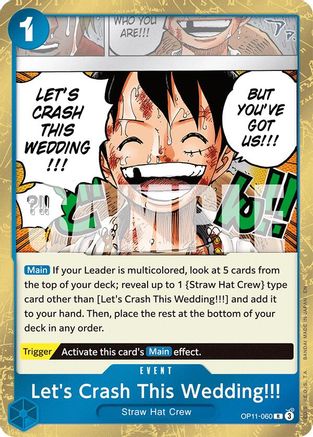 Let's Crash This Wedding!!! [A Fist of Divine Speed] Rare