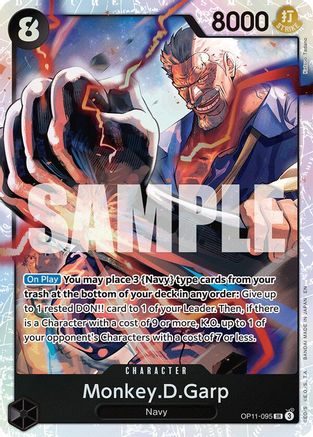 Monkey.D.Garp [A Fist of Divine Speed] Super Rare