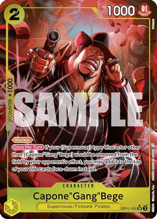 Capone"Gang"Bege (101) (Alternate Art) [A Fist of Divine Speed] Super Rare