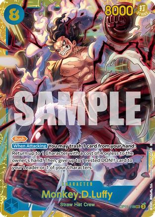 Monkey.D.Luffy (118) [A Fist of Divine Speed] Secret Rare