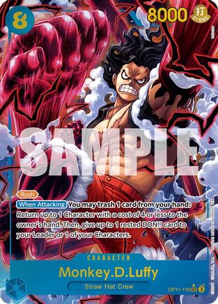 Monkey.D.Luffy (118) (Alternate Art) [A Fist of Divine Speed] Secret Rare