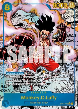Monkey.D.Luffy (118) (Manga) [A Fist of Divine Speed] Secret Rare