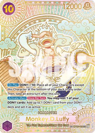 Monkey.D.Luffy (119) (SP) (Gold) [A Fist of Divine Speed] Secret Rare