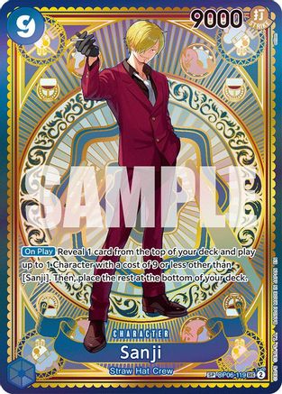 Sanji (SP) [A Fist of Divine Speed] Secret Rare