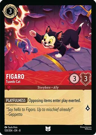 Figaro - Tuxedo Cat (133/204) Reign of Jafar (Cold Foil)