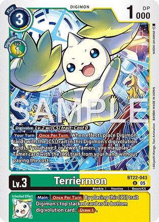 Terriermon  (BT22-043) [Cyber Eden]