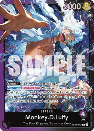 Monkey.D.Luffy (OP09-061) [Starter Deck 26: PURPLE/BLACK Monkey.D.Luffy] Leader