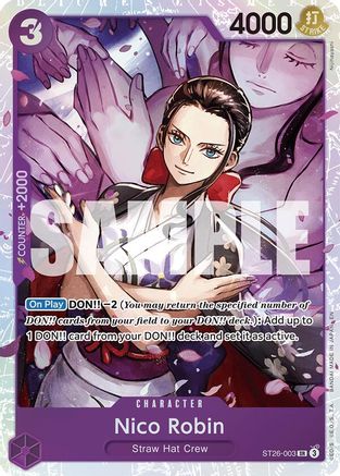 Nico Robin [Starter Deck 26: PURPLE/BLACK Monkey.D.Luffy] Super Rare