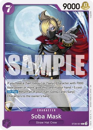 Soba Mask [Starter Deck 26: PURPLE/BLACK Monkey.D.Luffy] Common