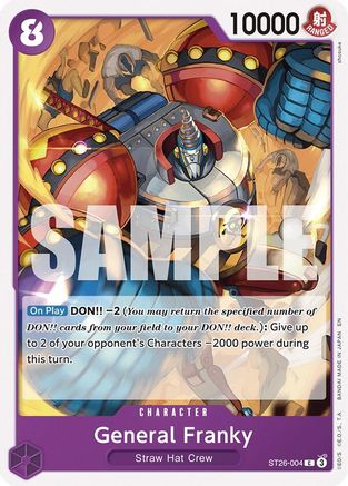 General Franky [Starter Deck 26: PURPLE/BLACK Monkey.D.Luffy] Common