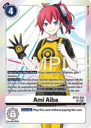Ami Aiba  (BT22-093) [Cyber Eden] Foil
