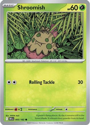 Shroomish ( 005) [SV10 Destined Rivals] (Reverse Holofoil)