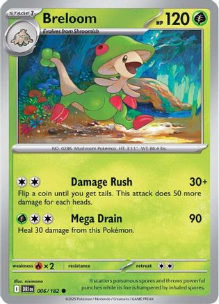 Breloom ( 006) [SV10 Destined Rivals] (Reverse Holofoil)
