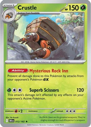 Crustle ( 012/182) [SV10 Destined Rivals] (Reverse Holofoil)