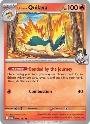 Ethan's Quilava ( 033) [SV10 Destined Rivals] (Reverse Holofoil)