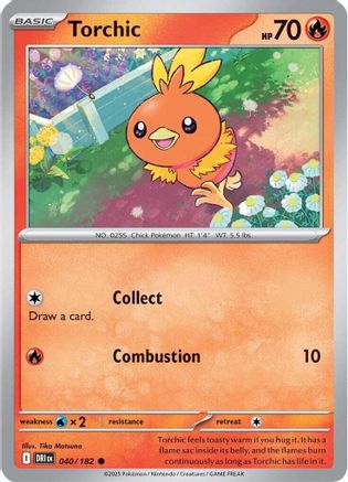 Torchic (040) [SV10 Destined Rivals] (Reverse Holofoil)