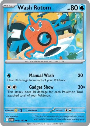 Wash Rotom (061) [SV10 Destined Rivals] (Reverse Holofoil)