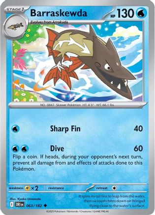 Barraskewda (063) [SV10 Destined Rivals] (Reverse Holofoil)