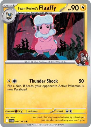 Team Rocket's Flaaffy ( 073) [SV10 Destined Rivals] (Reverse Holofoil)