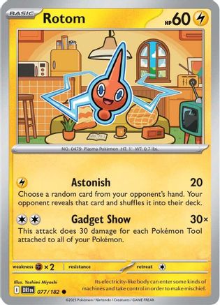 Rotom ( 077/182) [SV10 Destined Rivals] (Reverse Holofoil)