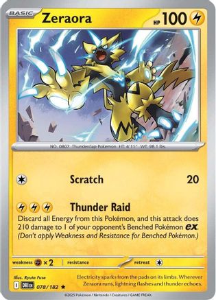 Zeraora (078) [SV10 Destined Rivals] (Reverse Holofoil)