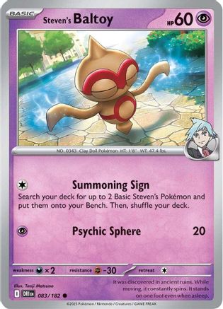 Steven's Baltoy ( 083) [SV10 Destined Rivals] (Reverse Holofoil)