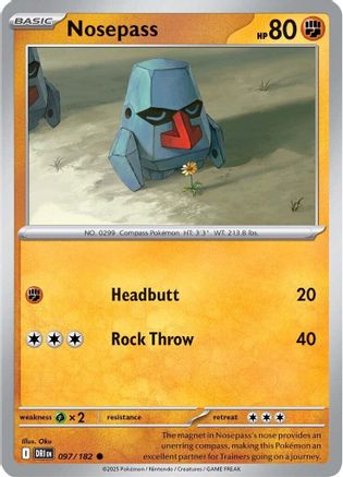 Nosepass ( 097) [SV10 Destined Rivals] (Reverse Holofoil)