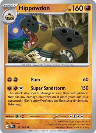 Hippowdon ( 106) [SV10 Destined Rivals] (Reverse Holofoil)