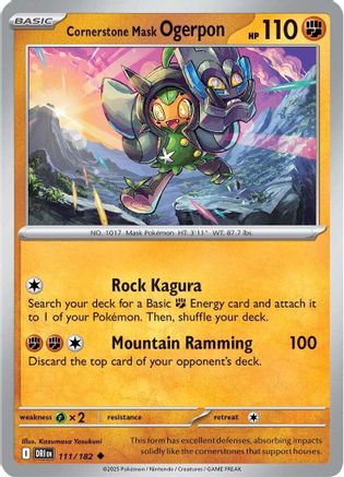 Cornerstone Mask Ogerpon ( 111) [SV10 Destined Rivals] (Reverse Holofoil)