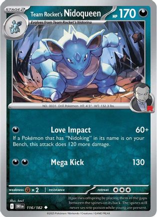 Team Rocket's Nidoqueen ( 116) [SV10 Destined Rivals] (Reverse Holofoil)