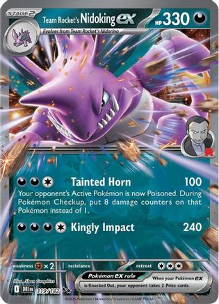 Team Rocket's Nidoking ex (119/182) [SV10 Destined Rivals] (Holofoil)