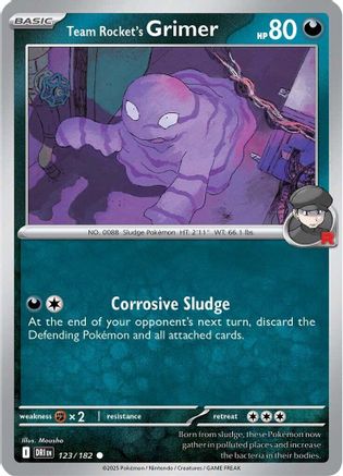 Team Rocket's Grimer ( 123) [SV10 Destined Rivals] (Reverse Holofoil)