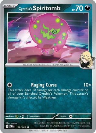 Cynthia's Spiritomb ( 129) [SV10 Destined Rivals] (Reverse Holofoil)