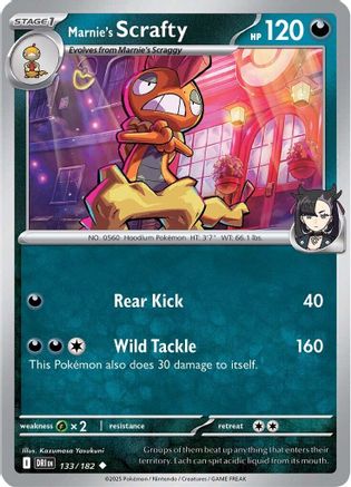 Marnie's Scrafty ( 133) [SV10 Destined Rivals] (Reverse Holofoil)