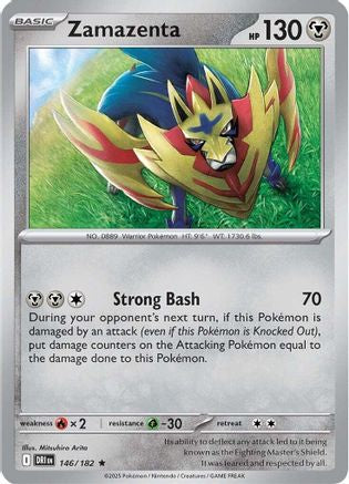 Zamazenta (146/182) [SV10 Destined Rivals] (Reverse Holofoil)