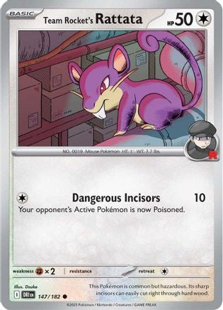 Team Rocket's Rattata (147) [Scarlet & Violet: Destined Rivals] (Reverse Holofoil)