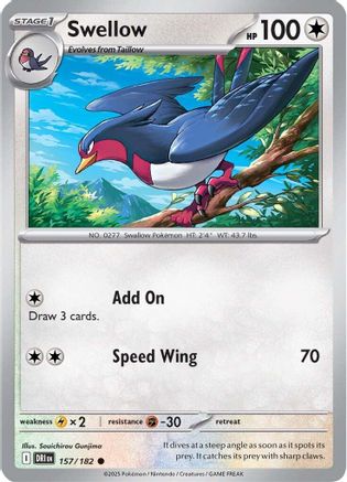 Swellow ( 157) [SV10 Destined Rivals] (Reverse Holofoil)