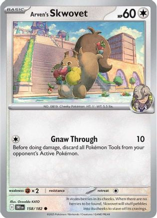 Arven's Skwovet (158) [SV10 Destined Rivals] (Reverse Holofoil)