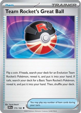 Team Rocket's Great Ball ( 175) [SV10 Destined Rivals] (Reverse Holofoil)