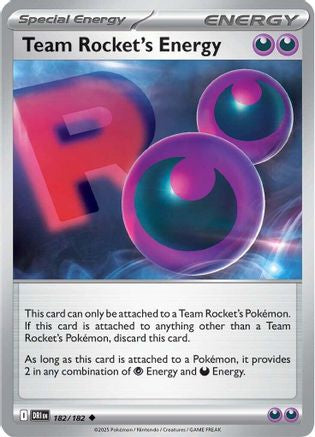 Team Rocket's Energy (182) [SV10 Destined Rivals] (Non-Foil)