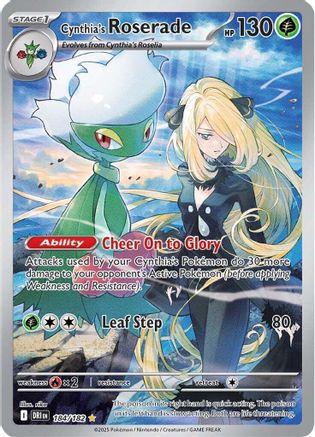 Cynthia's Roserade (184/182) [SV10 Destined Rivals] (Holofoil)