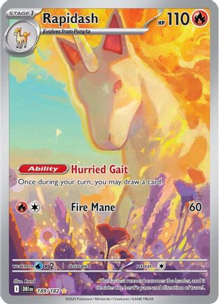 Rapidash ( 189/182) [SV10 Destined Rivals] (Holofoil)