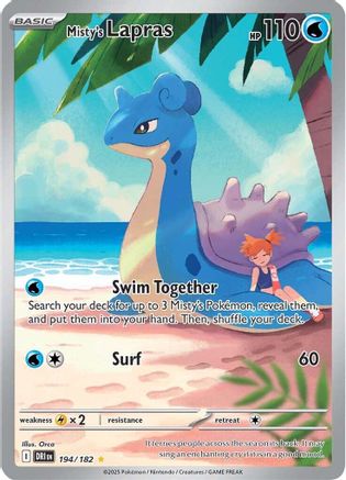Misty's Lapras (194/182) [SV10 Destined Rivals] (Holofoil)