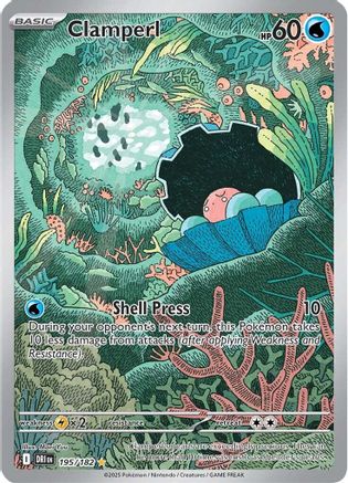 Clamperl ( 195/182) [SV10 Destined Rivals] (Holofoil)