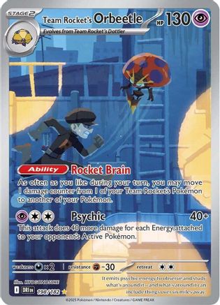 Team Rocket's Orbeetle ( 198/182) [SV10 Destined Rivals] (Holofoil)