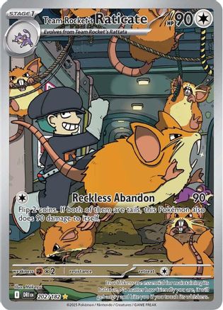 Team Rocket's Raticate (202/182) [SV10 Destined Rivals] (Holofoil)